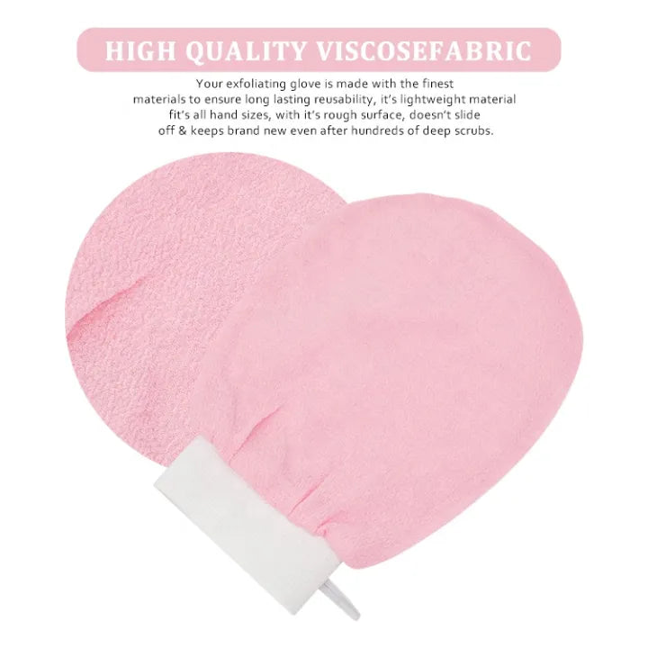 Exfoliating Glove - Dead Skin Remover -Exfoliating Bath Washcloth Scrub Mitt For Body