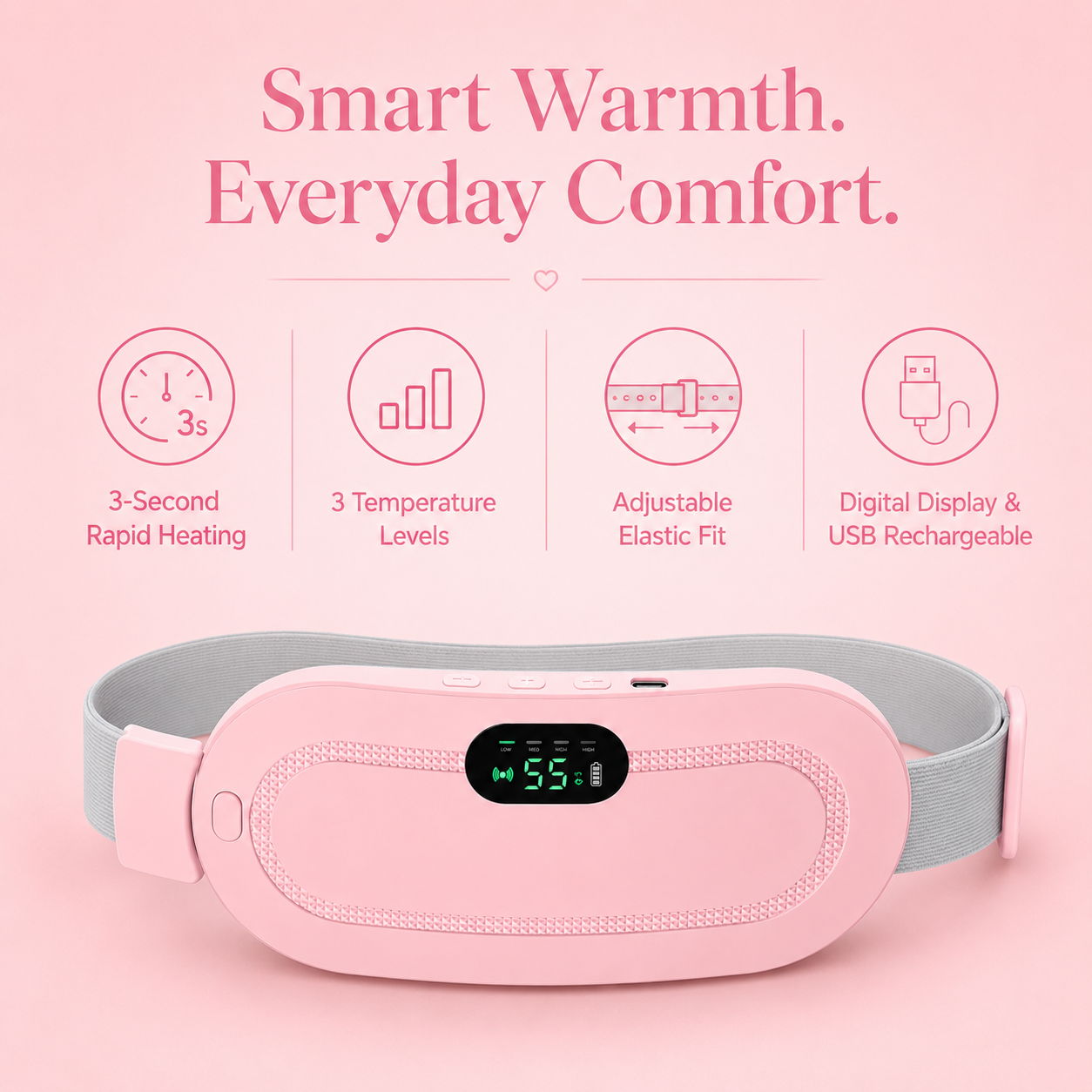 PERIOD CRAMP RELIEF BELT (allowed to open imported)